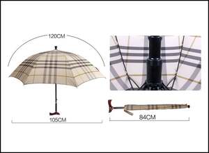 Bastón paraguas automático de alta calidad de 23 pulgadas, regalos para instituciones de asistencia social - Product Image 4