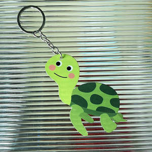 Nuevo y Lindo Llavero Creativo de Acrílico Estilo Marino con Colgante de Llave de Coche, Llavero de Ballena y Tortuga - Product Image 3