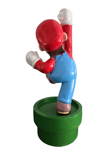 Gigante <span class=keywords><strong>de</strong></span> alta calidad 2,5 metros fibra <span class=keywords><strong>de</strong></span> vidrio Mario Brothers escultura superhéroe Mario escultura para el hogar Oficina Hotel Decoración - Product Image 4