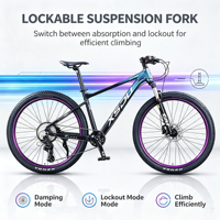 Bicicleta de Montaña en OFERTA, 26 Pulgadas, con Doble Freno de Disco, Horquilla de Suspensión, 21 Velocidades