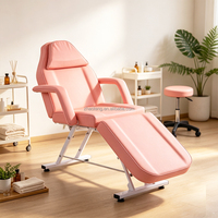 Table de massage manuelle réglable avec cadre métallique pliable et portable, éponge haute densité, pour chambre, spa, usage commercial et salon de beauté