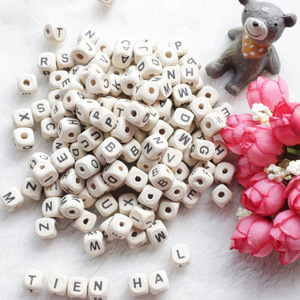 Coffre-fort En <span class=keywords><strong>Bois</strong></span> Naturel BRICOLAGE 10mm Alphabet Noir A-Z Cube <span class=keywords><strong>Bois</strong></span> <span class=keywords><strong>Perles</strong></span> de Lettre - Product Image 6