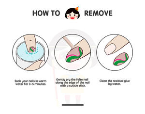 Faux ongles courts en ABS, couleur unie, couverture complète, design pré-conçu, marque privée, pour salon de manucure - Product Image 6