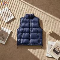 Gilet pour homme Lize Custom, style classique de haute qualité, design luxueux léger, col montant, rembourrage matelassé, fermeture éclair sur le devant