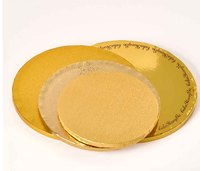 Base de gâteau en carton écologique jetable, carton ondulé pour la décoration de gâteaux
