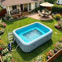 Piscine gonflable extérieure sur mesure, directement de l'usine, pour adultes et enfants