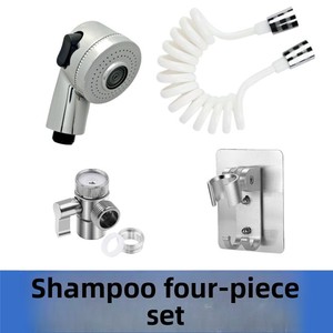Rubinetto <span class=keywords><strong>per</strong></span> Lavabo Bagno Estraibile Acqua Calda/Fredda Cromato Design Moderno e Semplice con Funzione Doccia Magica <span class=keywords><strong>per</strong></span> Lavaggio Capelli - Product Image 5