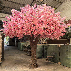 Décoration de bibliothèque d'intérieur Arbre à fleurs artificielles Grand arbre à fleurs de cerisier pour ornement de mariage Arbre à fleurs de cerisier rose/<span class=keywords><strong>blanc</strong></span> - Product Image 1