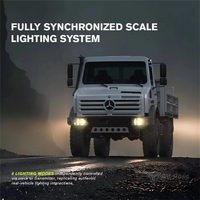 Camion RC Rlaarlo U4000 à l'échelle 1/7, 4x4, Rock Crawlers, RTR, ESC 140A commutable 4S/6S, FPV 1080p, servo 6 canaux, blocage de différentiel