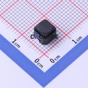 GT-TC129B-H050-L1 Tactile Switch SMD,6x6mm Switch Single Pole Single Throw Round Button 2.5N Vertical Mount - Product Image 1