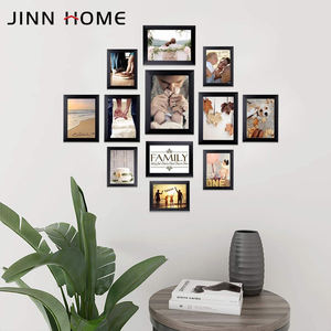 Set di Cornici per <span class=keywords><strong>Foto</strong></span> Ecologiche Nere Fatte a Mano Gallery Perfect, Kit Decorativo per Stampe Artistiche, Set di Cornici da Parete Multipli - Product Image 5