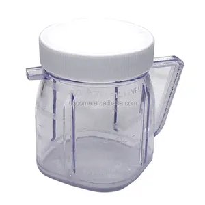 Osterizer Blender bagian: Mini Blender Jar 1-Cup kecil plastik kering Mill Cup dengan tutup oster Blender Aksesori cangkir kecil