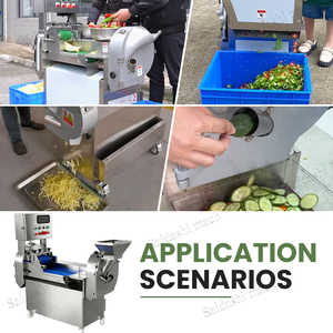 मल्टीफंक्शन सब्जी चॉपर कटा हुआ टुकड़ा रसोई प्याज डिसिंग सब्जी फल टमाटर फोटो खीरा गाजर कटर मशीन - Product Image 3