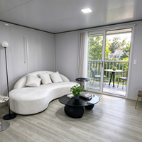 Villa modulaire extensible de luxe sur mesure, maison préfabriquée en acier à économie d'énergie pour les vacances, le camping et l'usage résidentiel