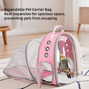 USMILEPET Best Seller PC <span class=keywords><strong>pappagallo</strong></span> borsa da trasporto spazio espandibile ingrandito da esterno gabbia zaino da viaggio porta borse per gatti per esterni - Product Image 6