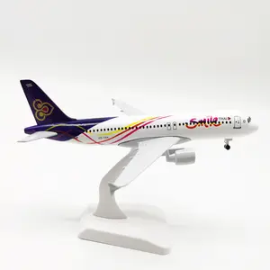 2021 New Style Thai Smile Airlines 20cm Legierung Spielzeug Flugzeug Modell Spielzeug Druckguss Metall Flugzeug Verfügbar für die Sammlung