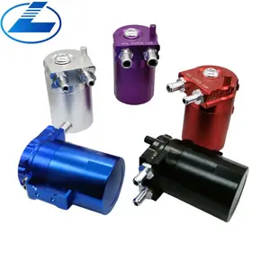 ユニバーサルバッフルアルミニウムオイルキャッチ缶リザーバータンク/燃料タンクブリーザーエアフィルター燃料サージタンク