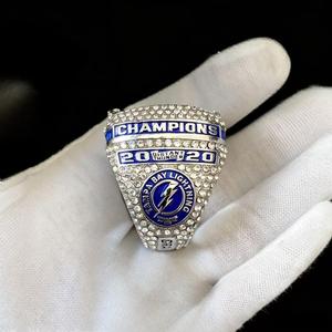Anello del Campionato <span class=keywords><strong>2020</strong></span> dei Tampa Bay Lightning, Hockey Americano, Lega Placcata Argento 925, Regalo Unisex alla Moda - Product Image 6