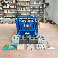 Best-seller en Inde, production multifonctionnelle de briques de différentes tailles, machine mobile de fabrication de briques en ciment