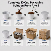 Emballage en vrac de capsules de type K-Cup, 20 boîtes/min, CE ISO9001 pour l'emballage de boissons