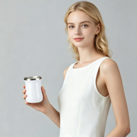 Tasse à maté en acier inoxydable 18/8, 8 oz, à double paroi, isolée sous vide, gourde isotherme, qualité alimentaire, durable, pour voyage