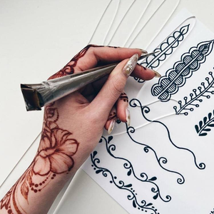 Plantilla de mano de Henna de plástico <span class=keywords><strong>acrílico</strong></span> <span class=keywords><strong>para</strong></span> <span class=keywords><strong>practicar</strong></span> Tatuaje transparente mano y tablero <span class=keywords><strong>acrílico</strong></span> reutilizable - Product Image 5