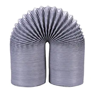 Manguera de Extracción de Humos de Tela Recubierta de PVC, Reforzada con Alambre de Acero, Flexible, Anticorrosiva, para Equipos de Purificación de Aire, Premium - Product Image 1
