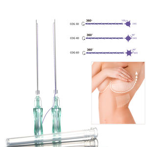 Preço de Fornecedor para Cuidados Faciais, Lifting de Sobrancelhas, Agulha Cônica L Blunt, Fio PDO 3D Cog - Product Image 2