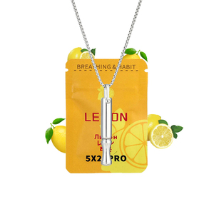 Minyak Esensial Stroberi Gaya Baru Logo Kustom FUM Inhaler Kayu Tanpa Uap Bebas Asap Kalung Liontin Berhenti Merokok - Product Image 5