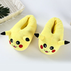 Nouvelles Chaussures en Peluche pour Enfants, Motif Dessin Animé Mignon Pokémon <span class=keywords><strong>Pikachu</strong></span>, Chaussures d'Intérieur Chaudes pour l'Automne et l'Hiver, Vente en Gros, Durables - Product Image 1