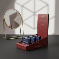Présentoir de Comptoir en Carton Ondulé Personnalisé pour Cosmétiques, Plateau de Présentation à Niveaux pour Produits de Soin de la Peau