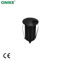 Lampu Bollard LED Samping Tanam Tanah Berbahan Aluminium & Kaca, Tahan Air IP67, Lampu Sudut Jalur Luar Ruangan dengan Pilihan Warna RGBW