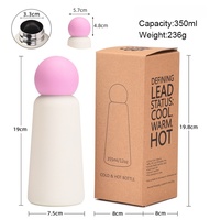 Nouvelle tasse isotherme créative de 350 ml à double paroi, thermos portable pour le sport en plein air, gourde en acier inoxydable