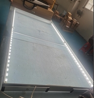 Stand d'exposition modulaire en tissu 10x10 personnalisé avec éclairage LED sans cadre, en aluminium, pour salons professionnels et expositions