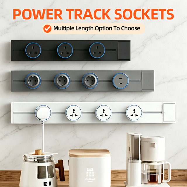 KSQ Bulk Purchase Discount Available No Extra Wall Openings Direct Replace Old Wall Socket Movable Track Socket