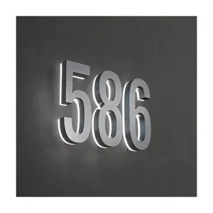 Personnalisé <span class=keywords><strong>Extérieur</strong></span> Magasin Signalisation Led Canal Lettres 3d Acrylique Logo Lettre Signe <span class=keywords><strong>extérieur</strong></span> étanche numéro de maison - Product Image 5