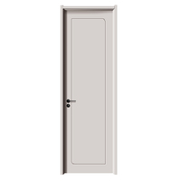 Série de portes intérieures modernes et simples de couleur blanche, avec plusieurs motifs de panneaux géométriques pour s'adapter à différents styles de maison