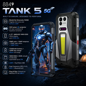 สมาร์ทโฟนรุ่น 8849 Tank 5 ทนทาน หน้าจอ 6.8 นิ้ว FHD 120Hz มาตรฐาน IP68 Octa Core 18GB+512GB ระบบปฏิบัติการ Android 13 พร้อมโปรเจคเตอร์ 220 ลูเมน ป้องกันการกระแทก กันน้ำ - Product Image 2