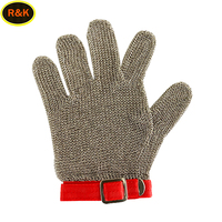 Résistant aux coupures S - XL Fil d'acier inoxydable Maille métallique Anneau Maille Gant Boucher Protection Gants de sécurité