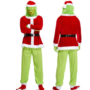 Déguisement de Carnaval, Halloween, Noël, costume de film et de télévision pour adulte unisexe, ensemble de costume de Père Noël - Product Image 3