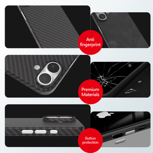 Étui de protection anti-chute Twinscase en fibre de carbone pour <span class=keywords><strong>iPhone</strong></span> 17 <span class=keywords><strong>Pro</strong></span> <span class=keywords><strong>Max</strong></span>, design machine nue et protection de l'objectif - Product Image 5