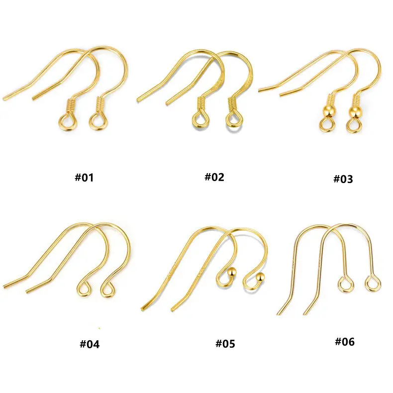 925 Sterling Silver Hypoallergenic Earring Hooks,Ear Wires Fish Hooks for Jewelry Making