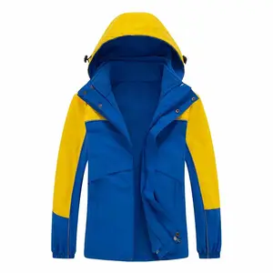 Vendita all'ingrosso giacca del capretto di vendita-Giacca da sci per bambini invernale in vendita calda giacca da esterno per bambini 3 in 1 di alta qualità giacca per bambini Patchwork all'ingrosso