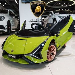 BAB WAY Voiture électrique pour enfants sous licence <span class=keywords><strong>Aventador</strong></span> <span class=keywords><strong>12V</strong></span> 4x4 avec télécommande parentale, voiture jouet de luxe avec livraison DDP - Product Image 1