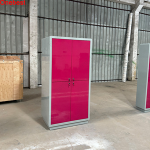 Mesa de oficina inteligente en forma de L para empresa de escritorio de lujo, mueble de oficina de color brillante - Product Image 2