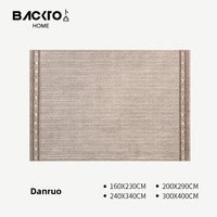 BACKTO Maschinell Gewebter Teppich mit Floralem Abstraktem Muster Vintage Wabi-Sabi Stil für Wohnzimmer Schlafzimmer Retro
