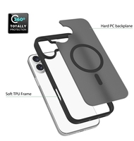 Étui de téléphone portable translucide de luxe avec anneau magnétique sensation de peau pour iPhone 16 Plus étui couverture de téléphone personnalisée