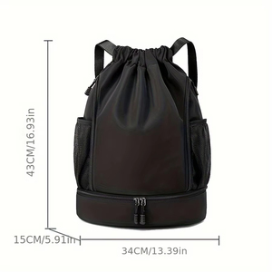 Personalized Travel Sports Basketball <b>Backpack</b> Waterproof Swimming Fitness Gym <b>Backpack</b> Custom Logo <b>Drawstring</b> <b>Backpacks</b> - Product Image 5
