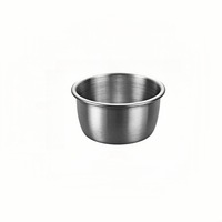 Bol à condiments rond en acier inoxydable 304 poli, compatible micro-ondes, mini-récipient pour sauce soja