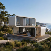 Vente Flash : Cabine Intelligente de Luxe Apple, Maison Modulaire Préfabriquée en Capsule, Verre Panoramique, Hôtel de Glamping en Plein Air